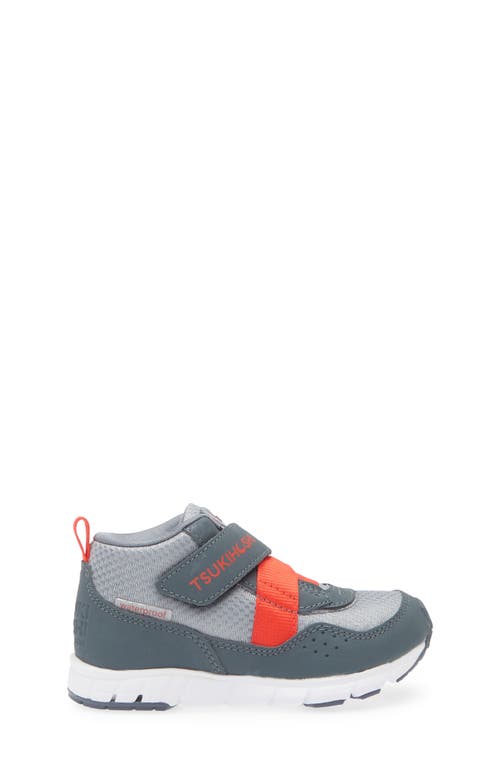 Tsukihoshi Kids' Tokyo Waterproof Sneaker In Slate/red