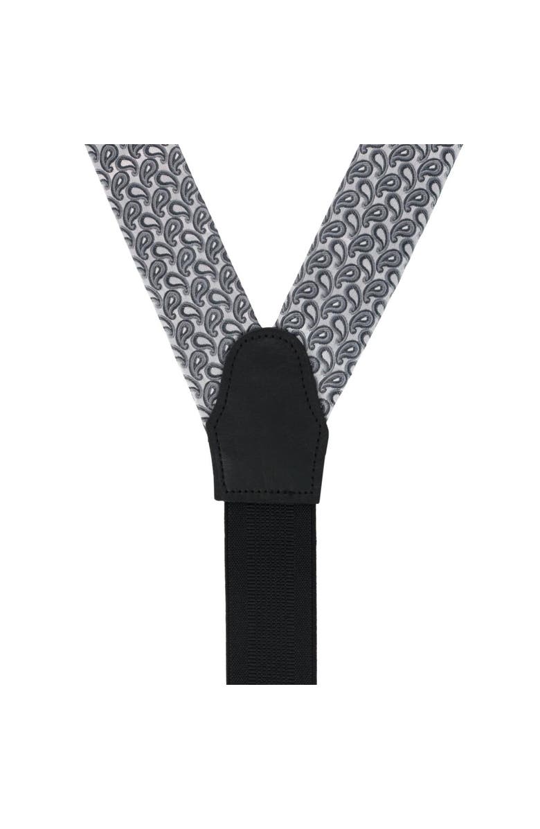 Trafalgar Abner's Amoebas Patterned Silk Button End Private Collection Suspenders, Alternate, color,