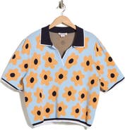 Nanette Lepore Flower Polo Sweater