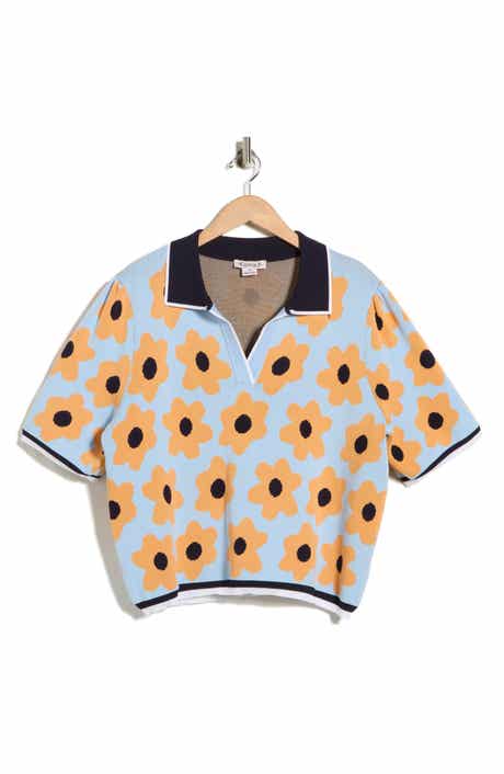 Nanette Lepore Flower Polo Sweater