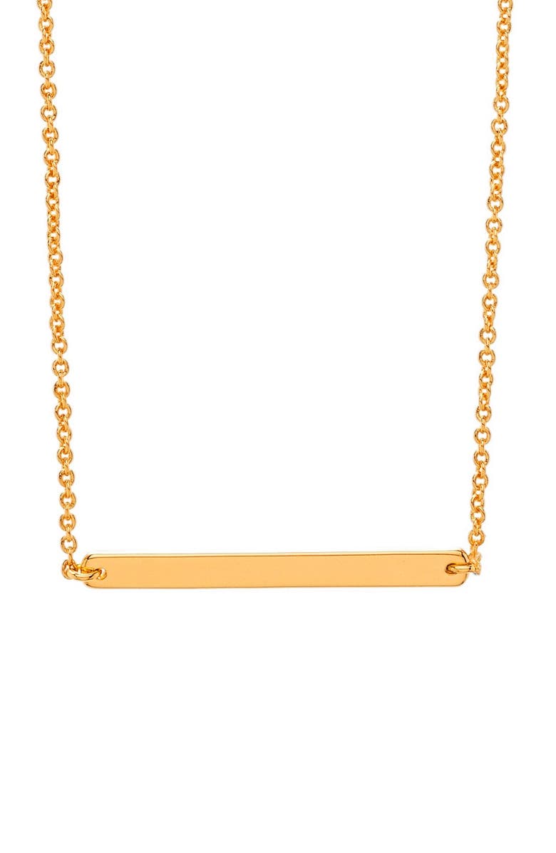 gorjana 'Asher' Bar Pendant Necklace, Main, color, 