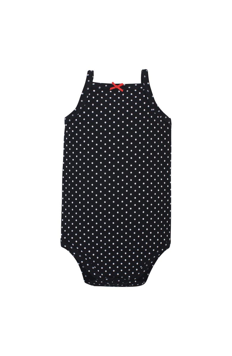 Hudson Baby Soft Cotton Sleeveless Infant Bodysuits, Alternate, color, Poppy Daisy