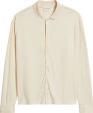 FRAME Cotton Piqué Button-Up Shirt