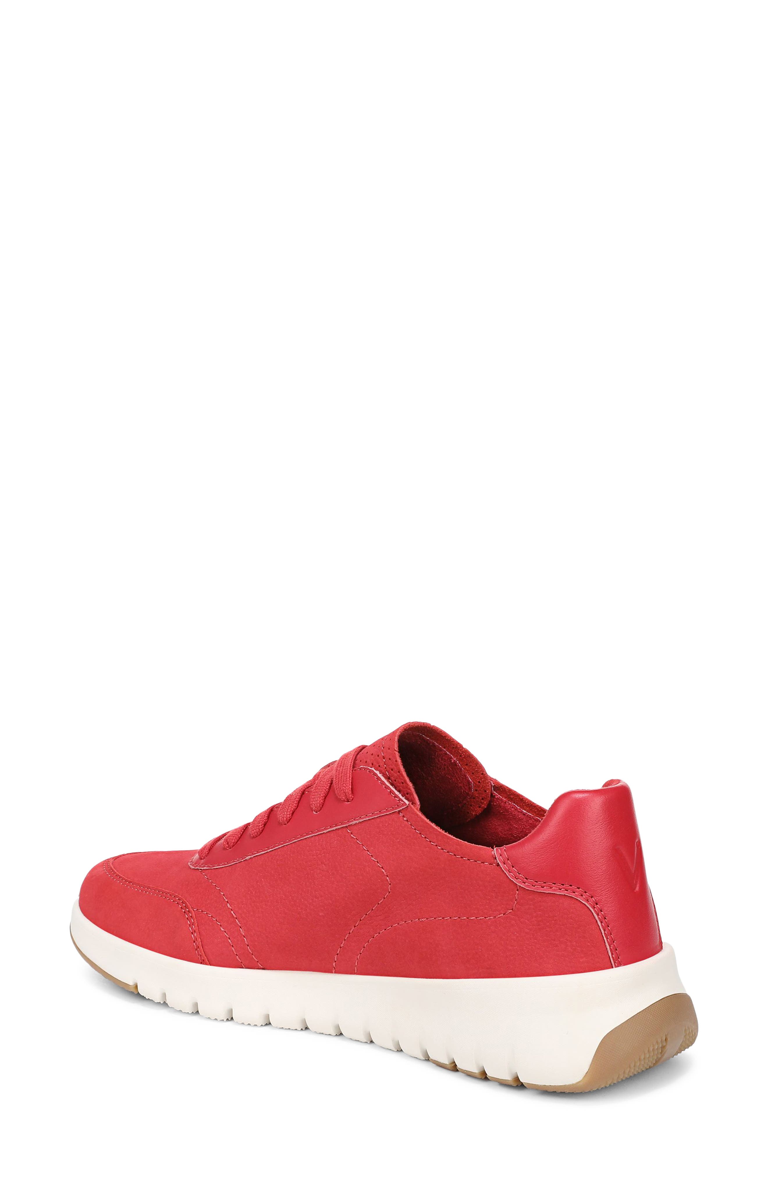 Uptown Nubuck Sneaker, Alternate, color, VARSITY RED NUBUCK