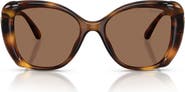 Swarovski 53mm Butterfly Sunglasses