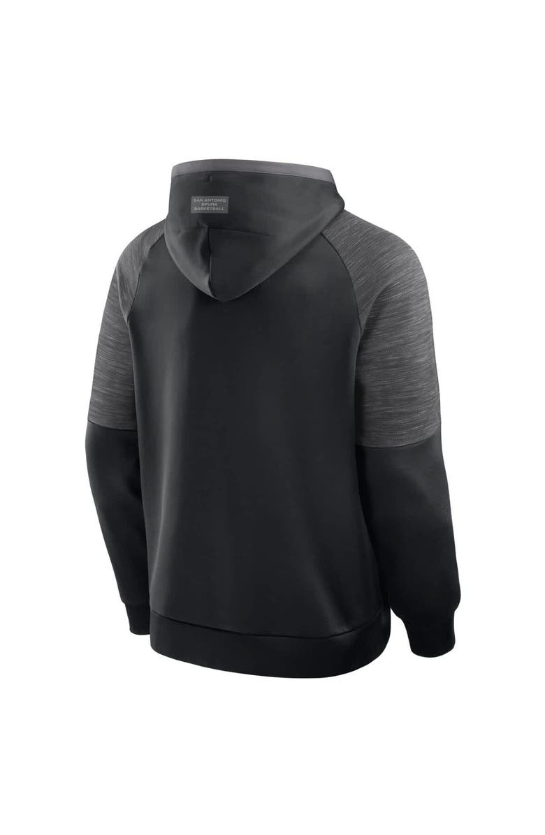 FANATICS Men's Fanatics Black San Antonio Spurs Pick & Roll Defender Pullover Hoodie, Alternate, color, Black