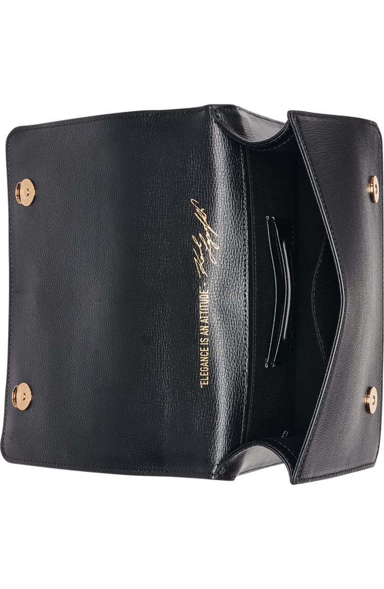 KARL LAGERFELD PARIS Simone Crossbody, Alternate, color, Black/Gold