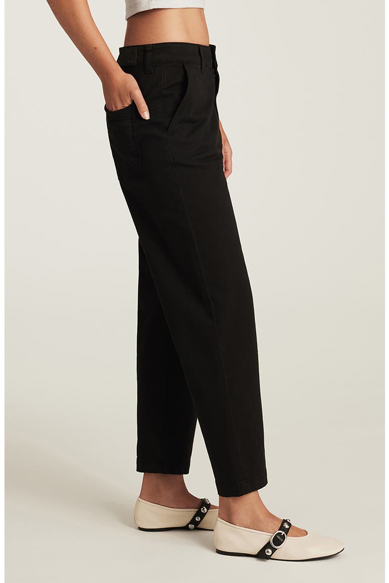 Lauren High Waist Casual Stretch Twill Pants, Alternate, color, BLACK CASUAL TWILL