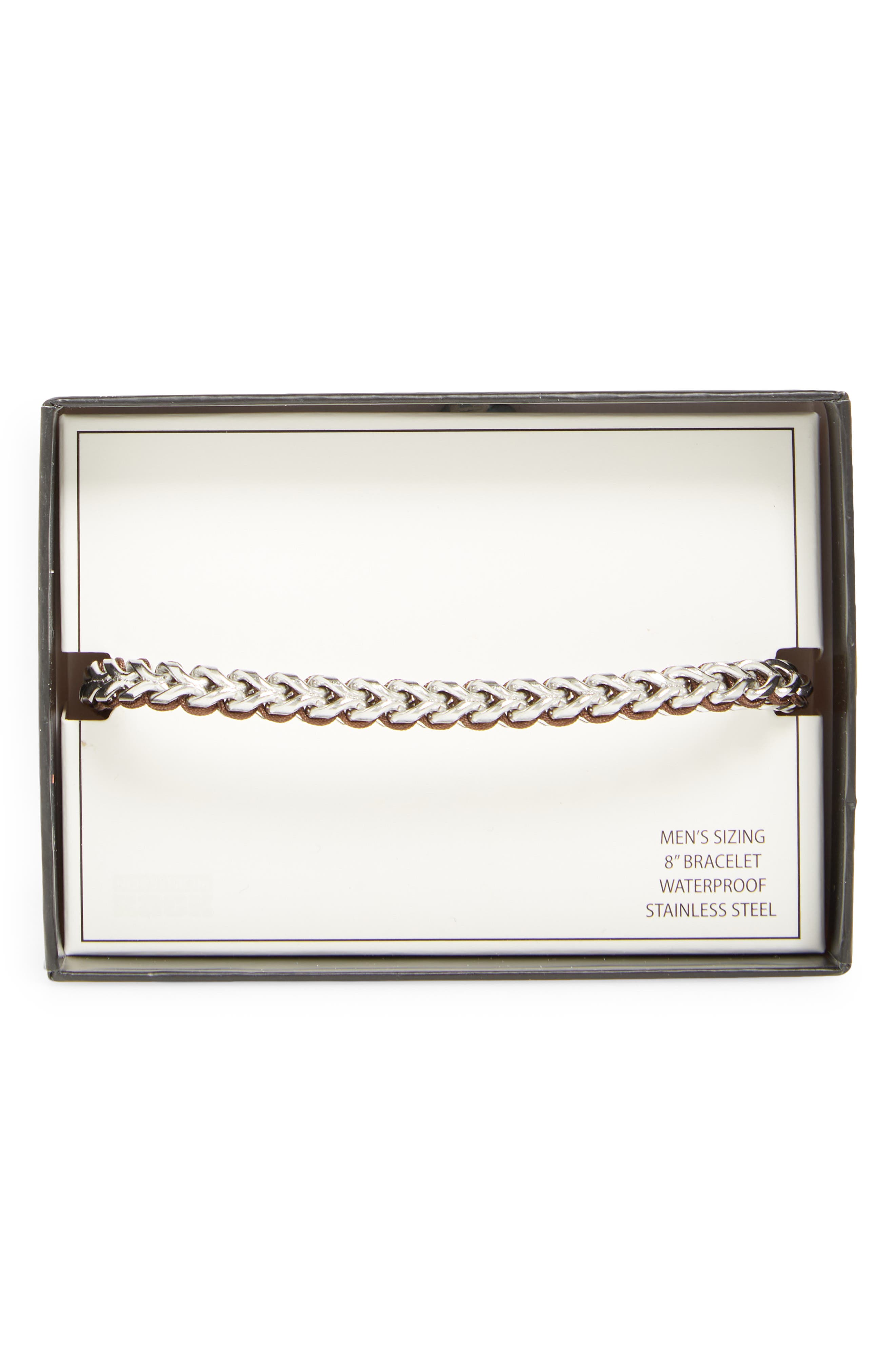 NORDSTROM RACK Men's Cord & Chain Bracelet