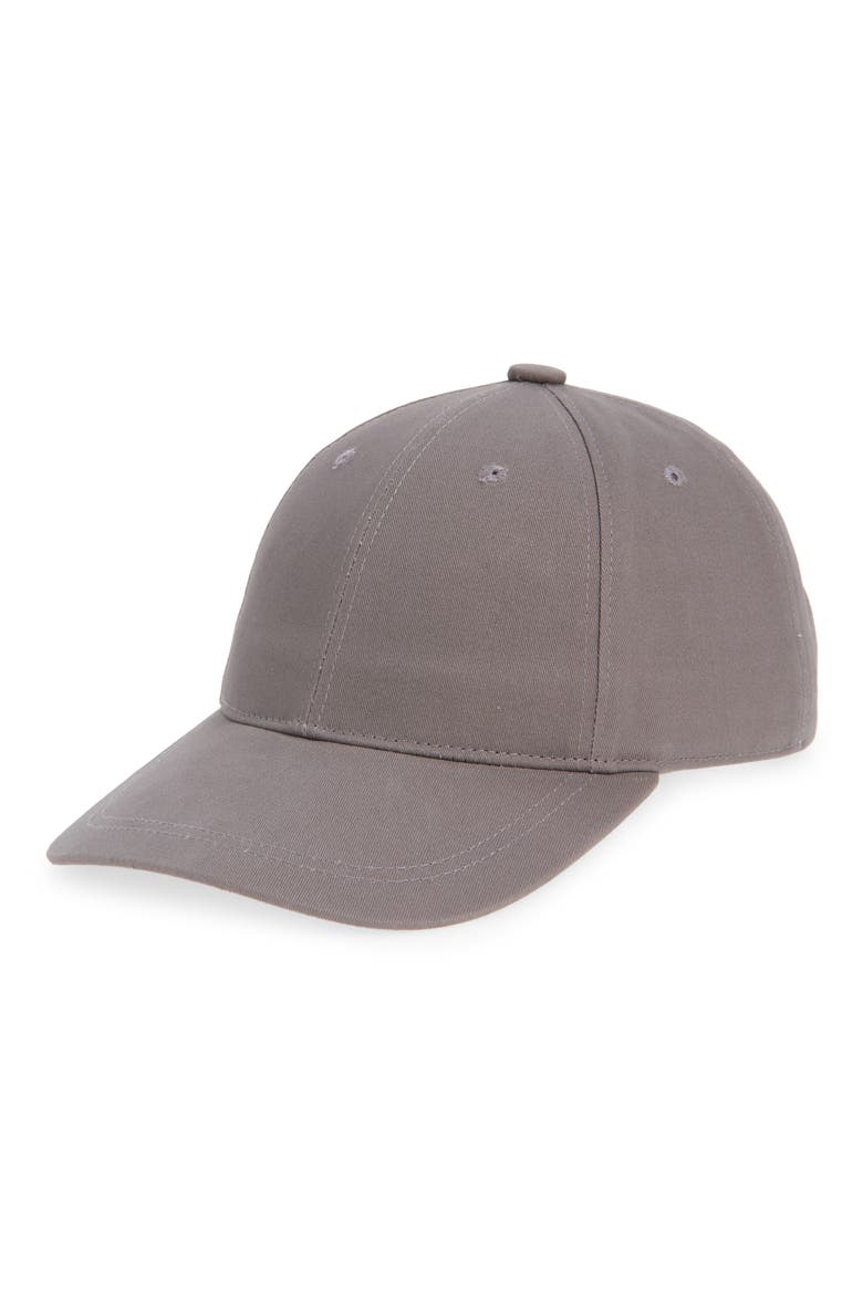 Solid Twill Adjustable Baseball Cap, Main, color, GREY