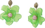 Kurt Geiger London Eagle Resin Flower Statement Drop Earrings