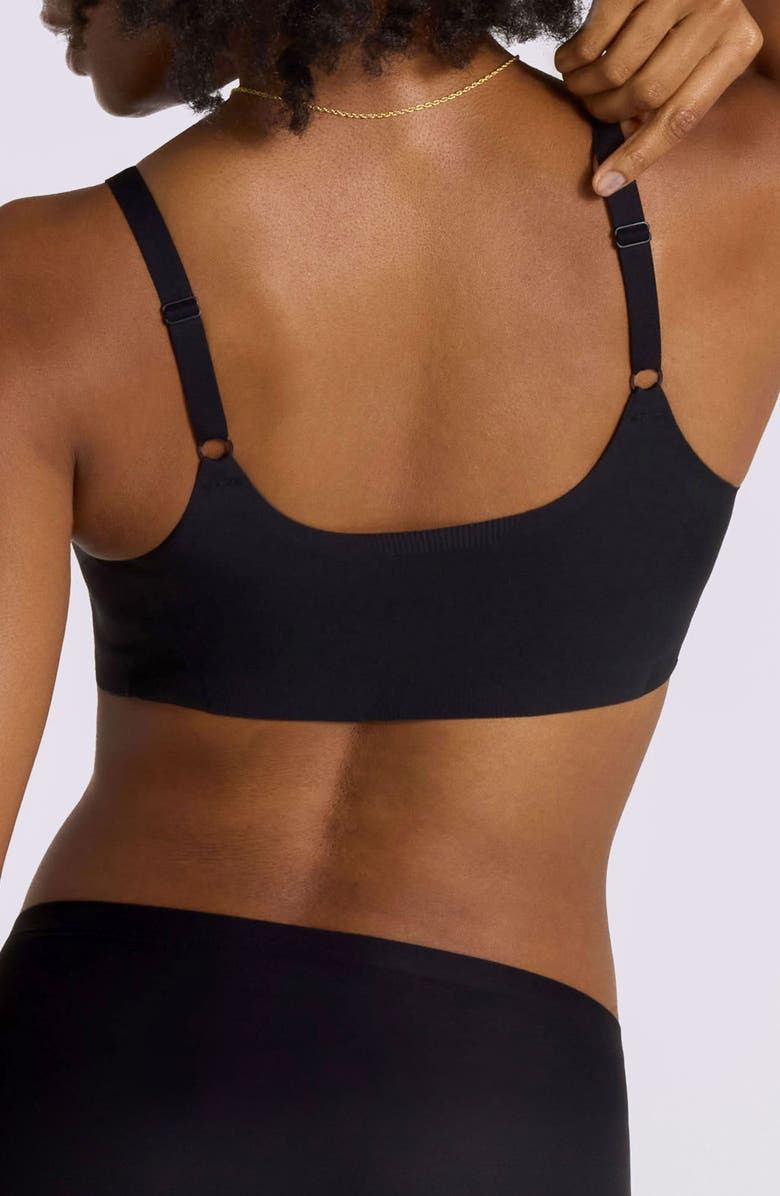 Evelyn & Bobbie Structured Scoop Shaper Bra, Alternate, color, Black