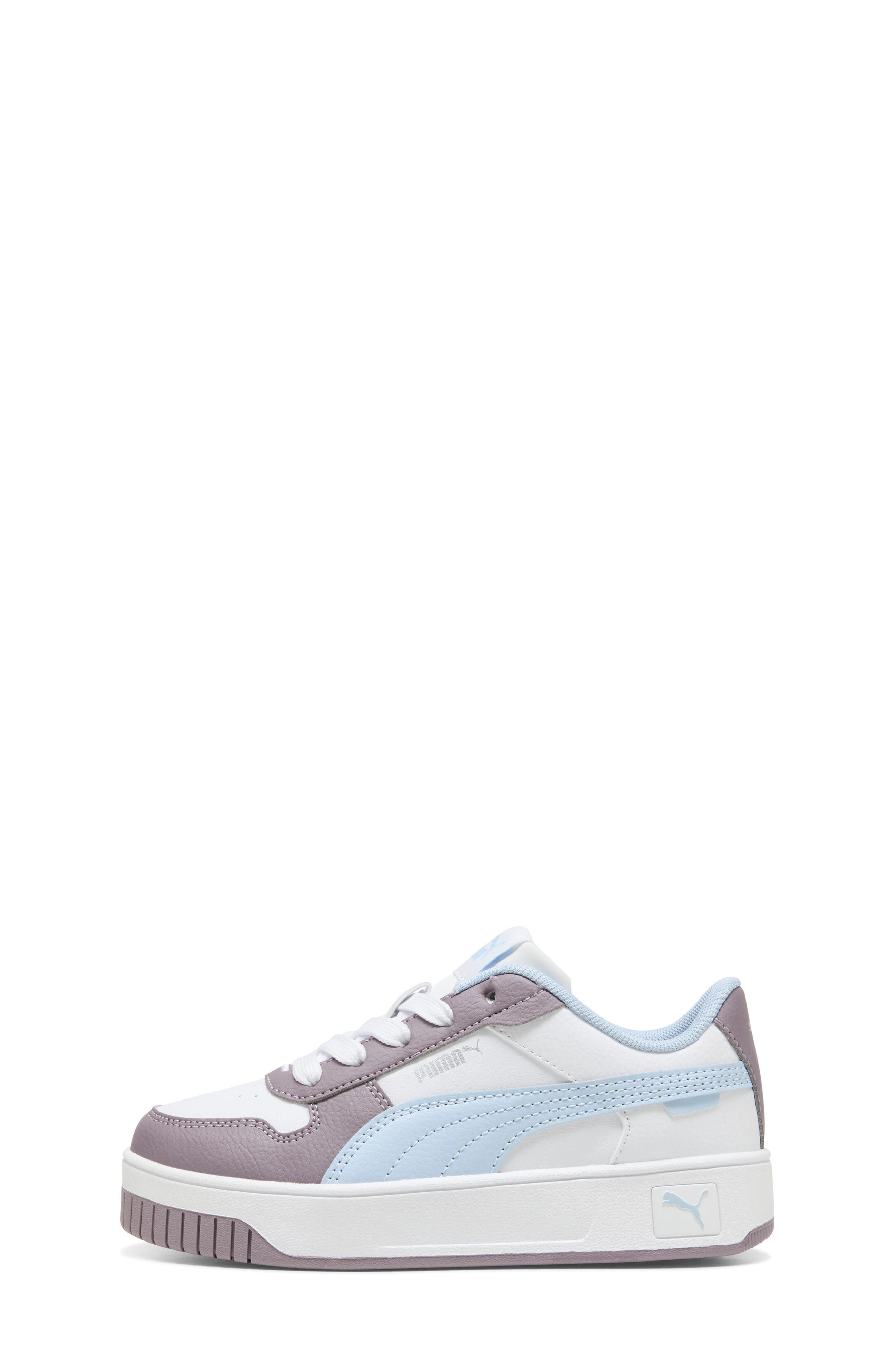 PUMA Kids' Carina Street Sneaker, Alternate, color, Puma White/ Haute Tropic/ Plum