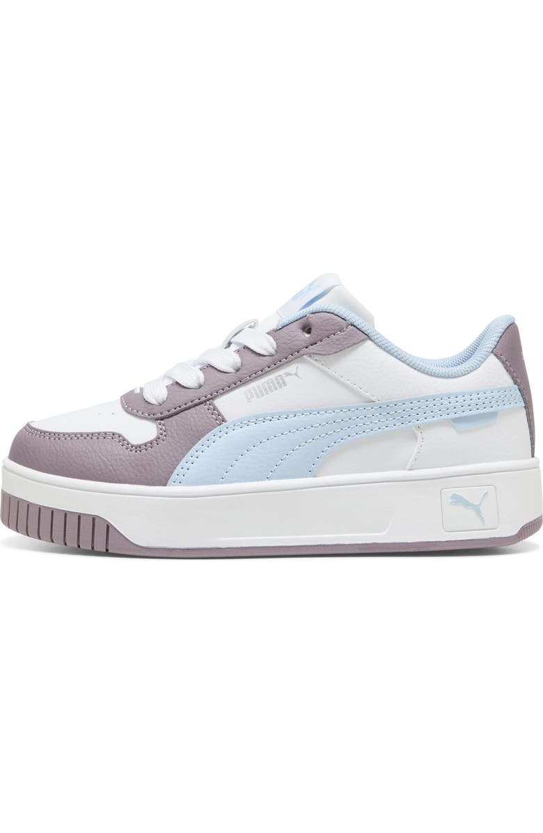 PUMA Kids' Carina Street Sneaker, Alternate, color, Puma White/ Haute Tropic/ Plum