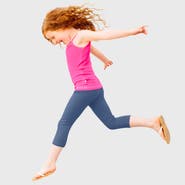 CITY THREADS Girls 100% Soft Cotton Capri Leggings