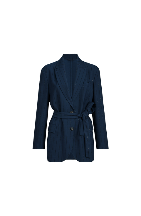 Dazzling chalk stripe blazer