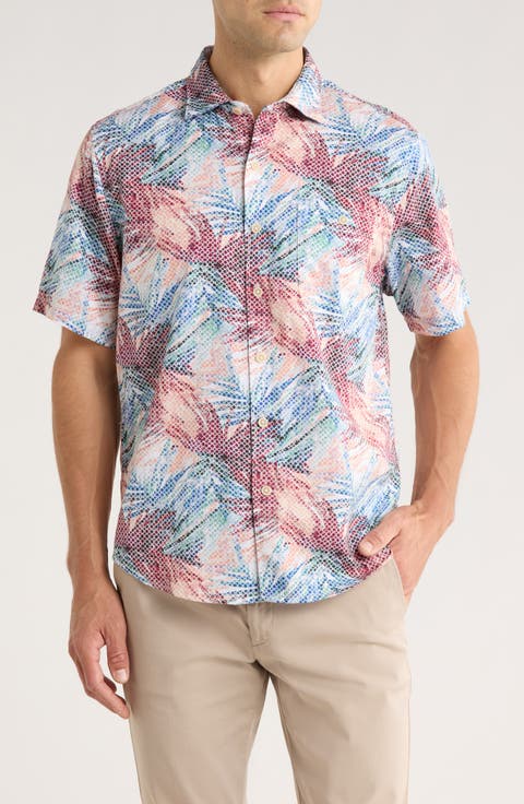 Tortola Cartago Palms Button-Up Shirt