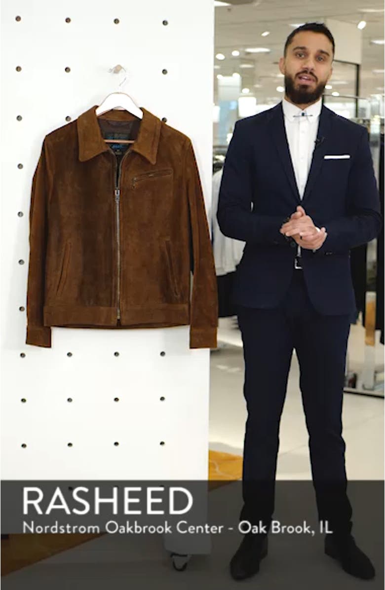 Unlined Rough Out Oiled Cowhide Trucker Jacket, sales video thumbnail