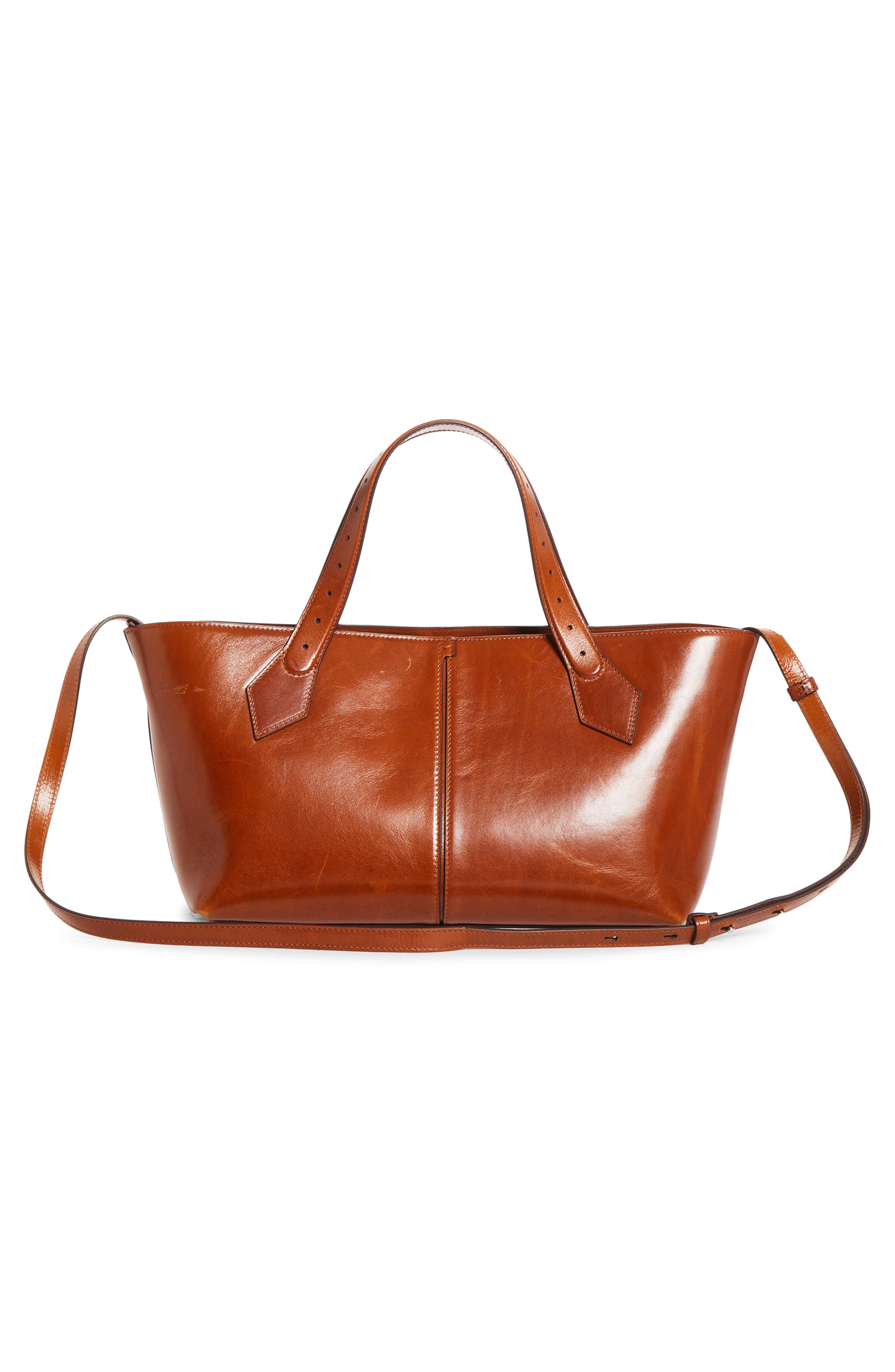 Chelsea Leather East/West Tote, Alternate, color, SADDLE