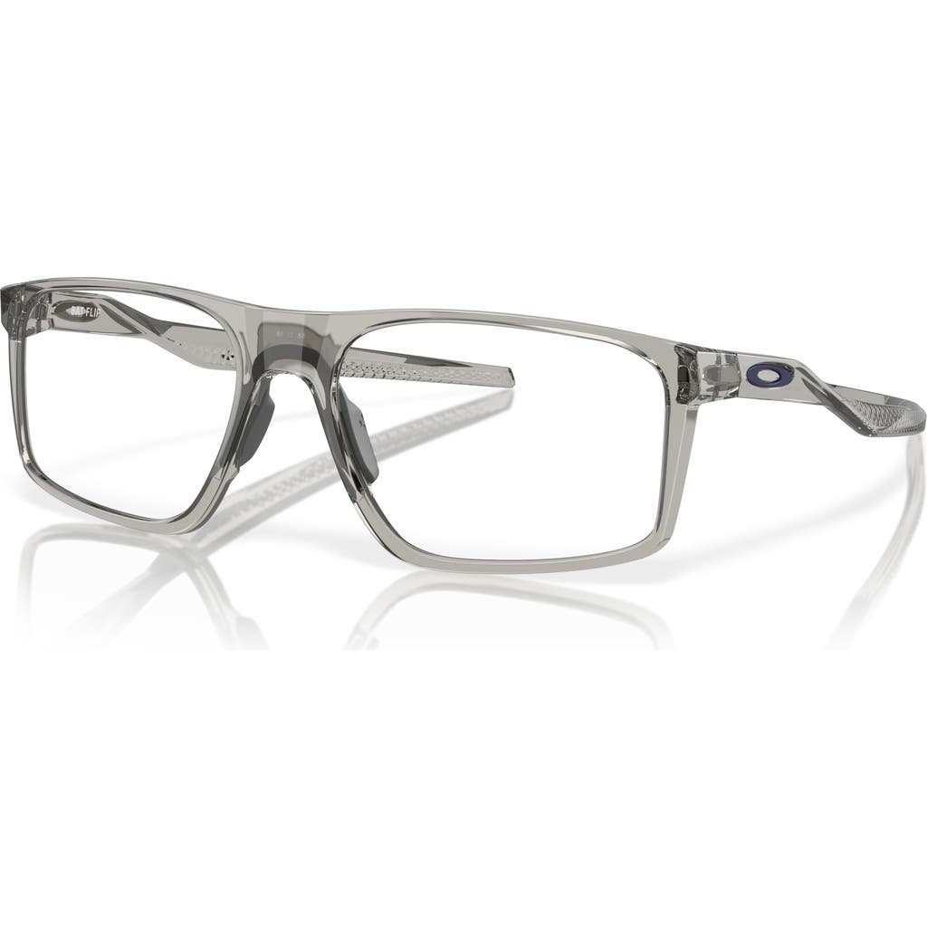 Oakley 56mm Rectangle Optical Glasses In Gray