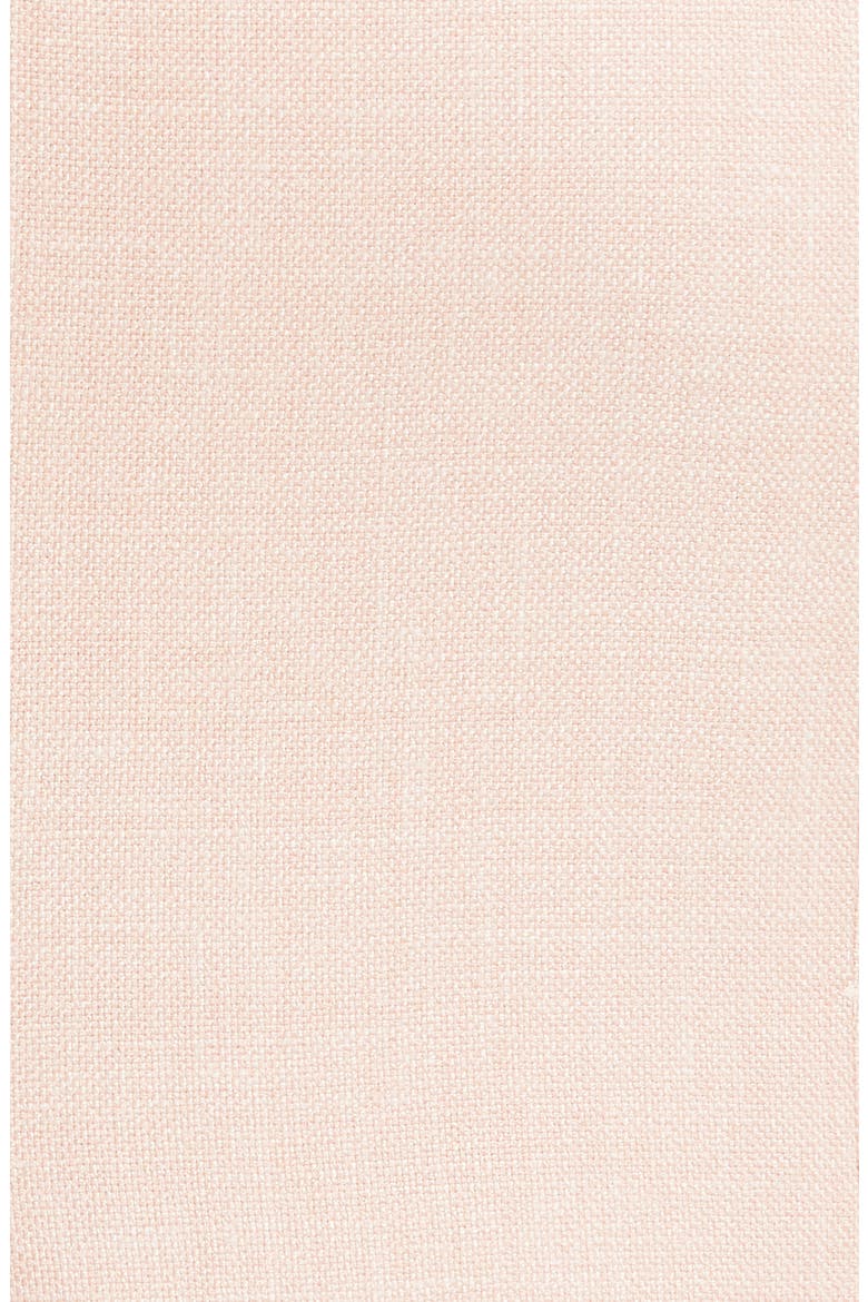 Otaria Flounce Hem Silk, Linen & Wool Dress, Alternate, color, PINK