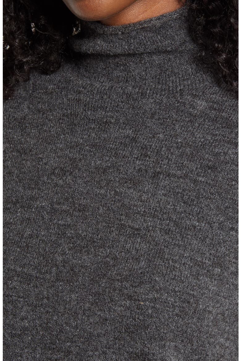 Avery Funnel Neck Sweater, Alternate, color, DARK GREY