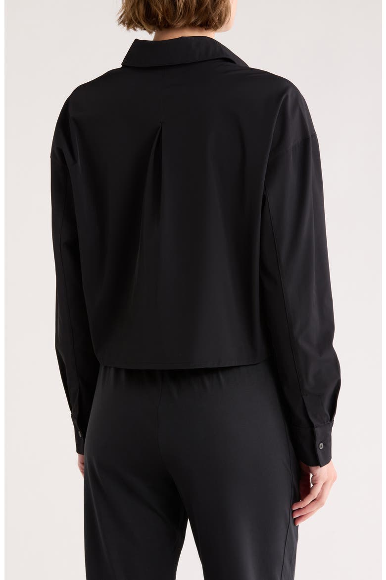 Meet & Greet Button-Up Shirt, Alternate, color, BLACK