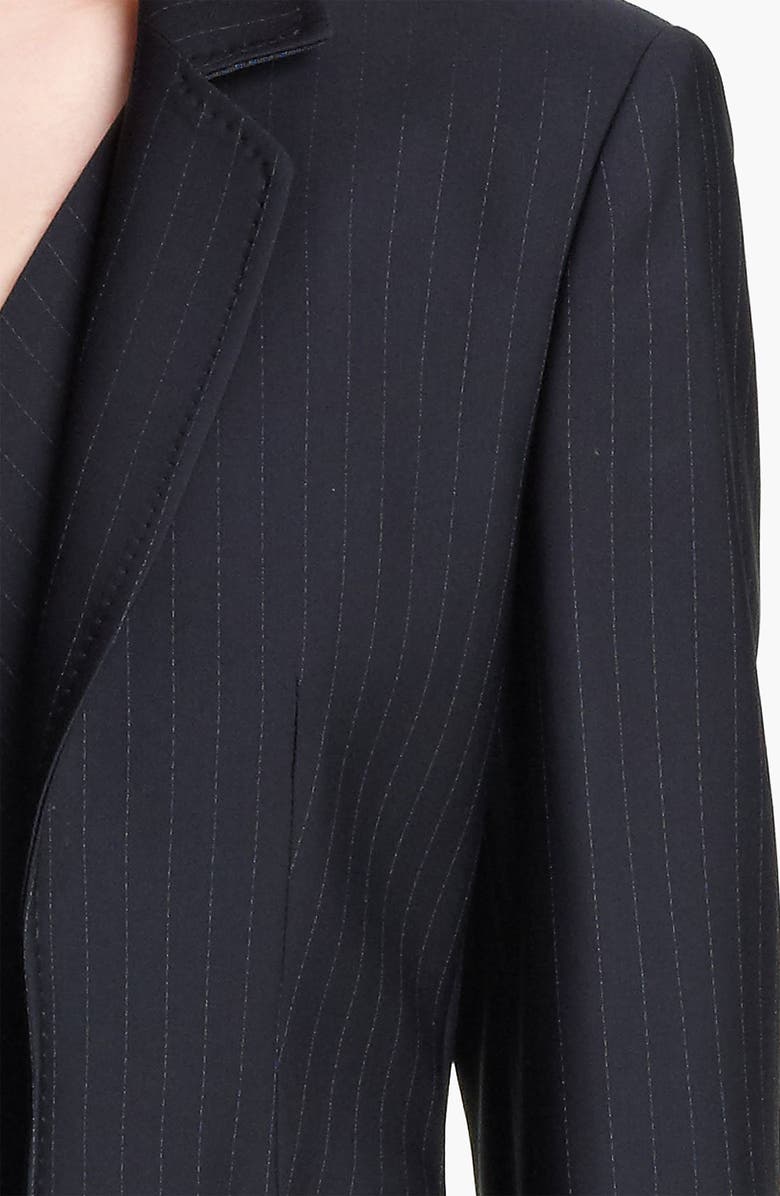 Armani Collezioni Pinstripe Jacket with Attached Vest, Alternate, color,