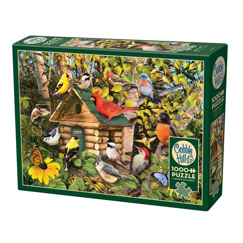 Cobble Hill 1000 Piece Puzzle,Bird Cabin Reference Poster Included in Multicolored  product