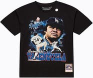 Mitchell & Ness Men's Mitchell & Ness Fernando Valenzuela Black Los Angeles Dodgers Legendary Collage Player T-Shirt