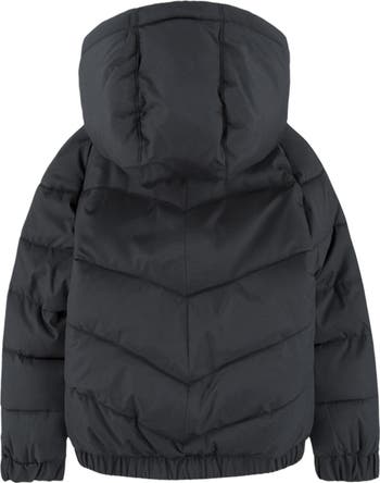 Kids' Puffer Hooded Zip Jacket