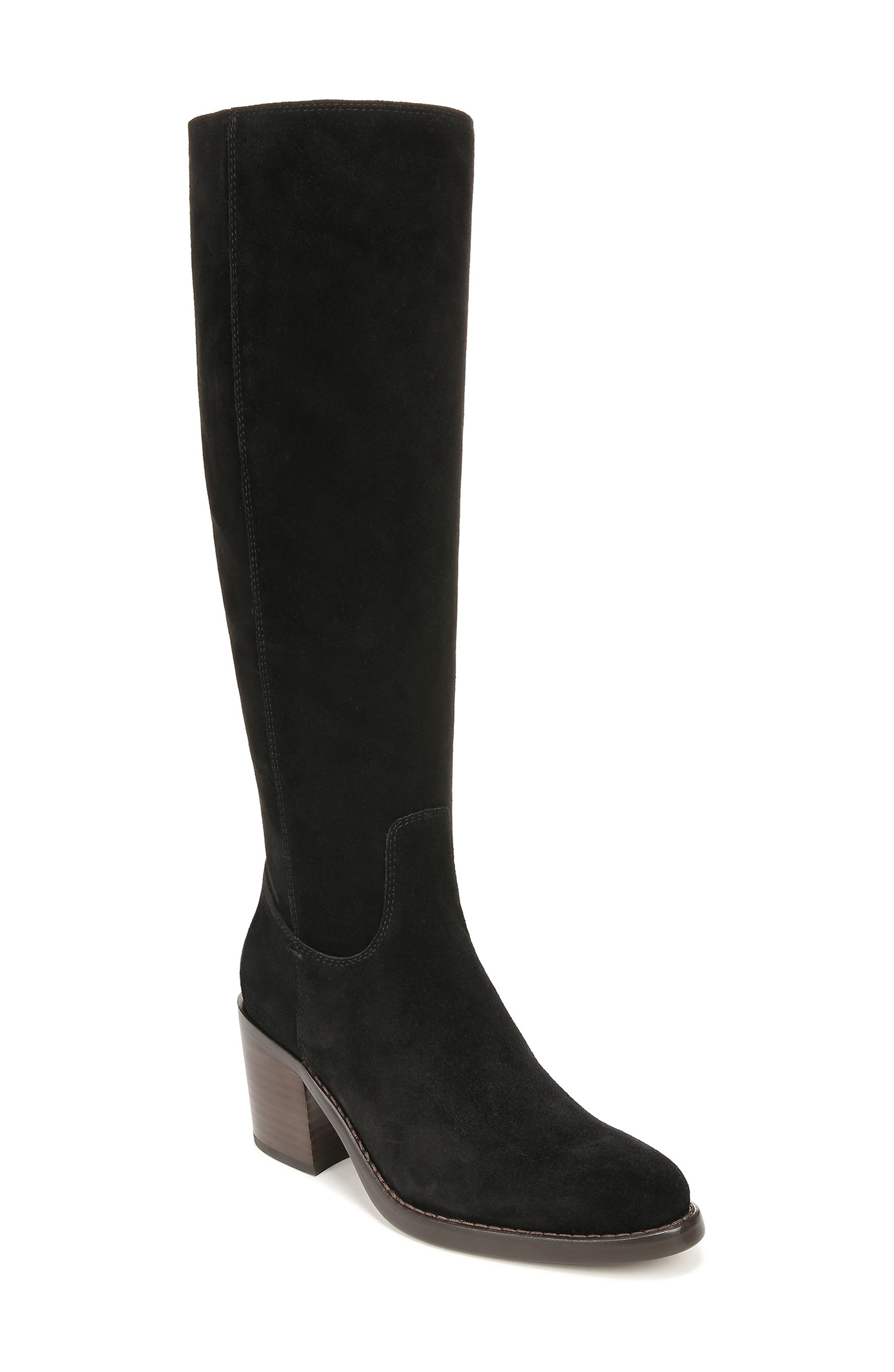 Shale Knee High Boot, Main, color, BLACK