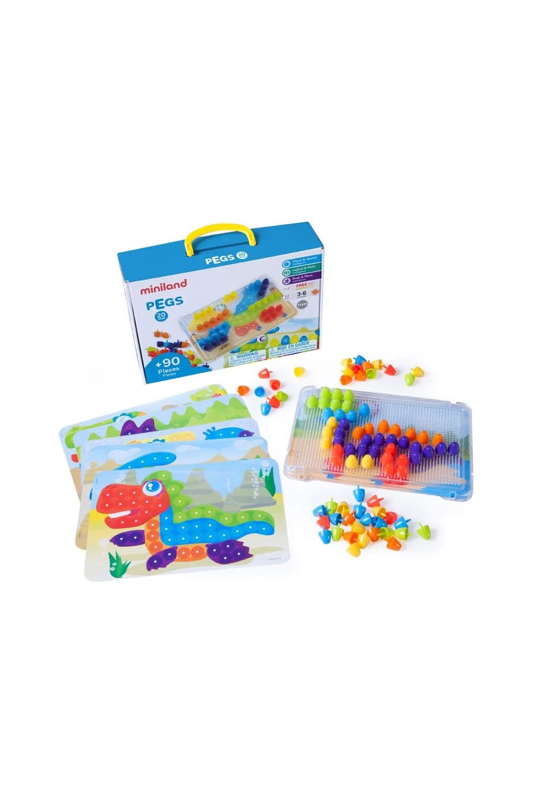 Pegs ¾ inch, Main, color, Blue Multi