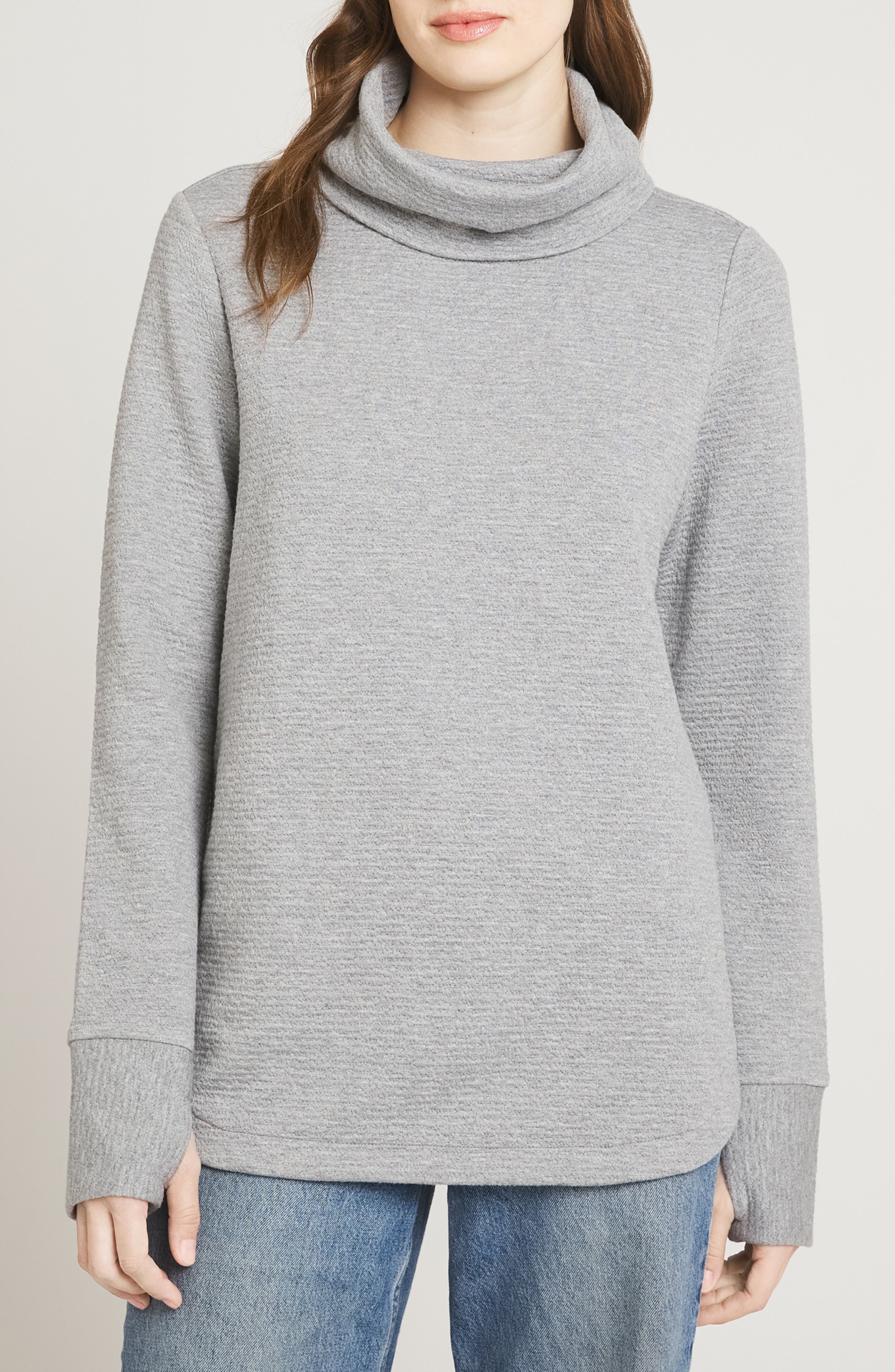 Jacquard Funnel Neck Tunic