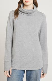 Lands' End Jacquard Funnel Neck Tunic