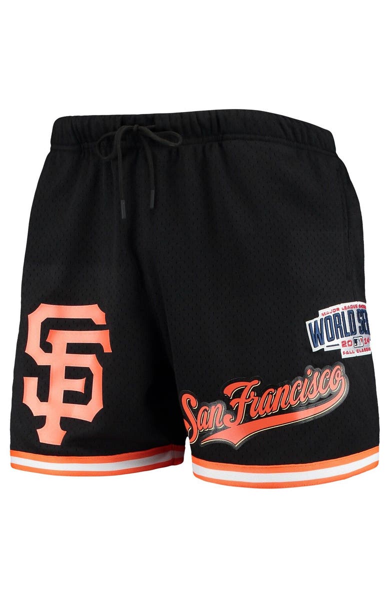 PRO STANDARD Men's Pro Standard Black San Francisco Giants 2014 World Series Mesh Shorts, Alternate, color, Black