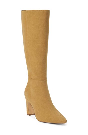Coconuts By Matisse Willow Pointed Toe Knee High Boot In Gold