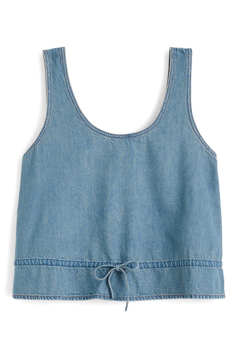Sylvie Denim Tank, Alternate, color, LIDO WASH