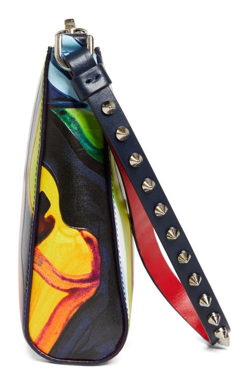 Christian Louboutin Mini Cabata Soft Leather Wristlet Pouch