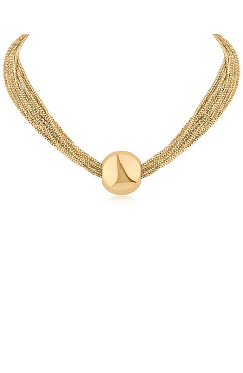 Ball Box Chain Collar Necklace