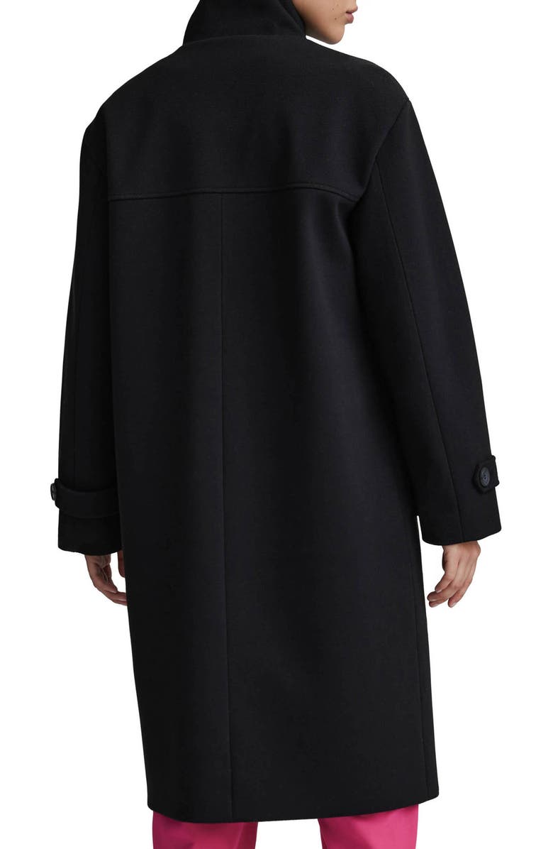 NVLT Felted Twill Duffle Coat, Alternate, color, Black