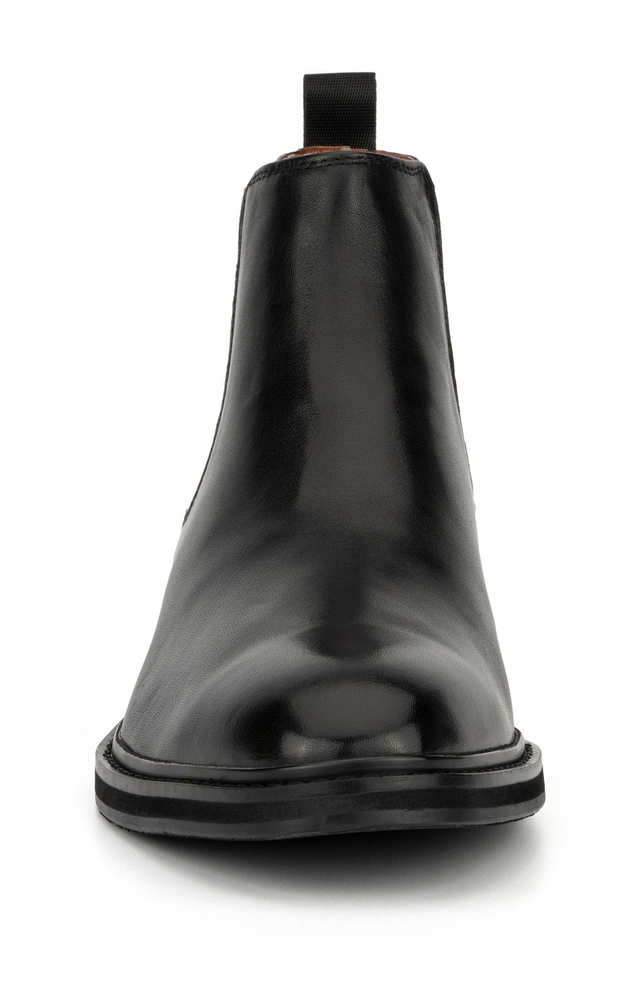 Randall Leather Chelsea Boot, Alternate, color, BLACK
