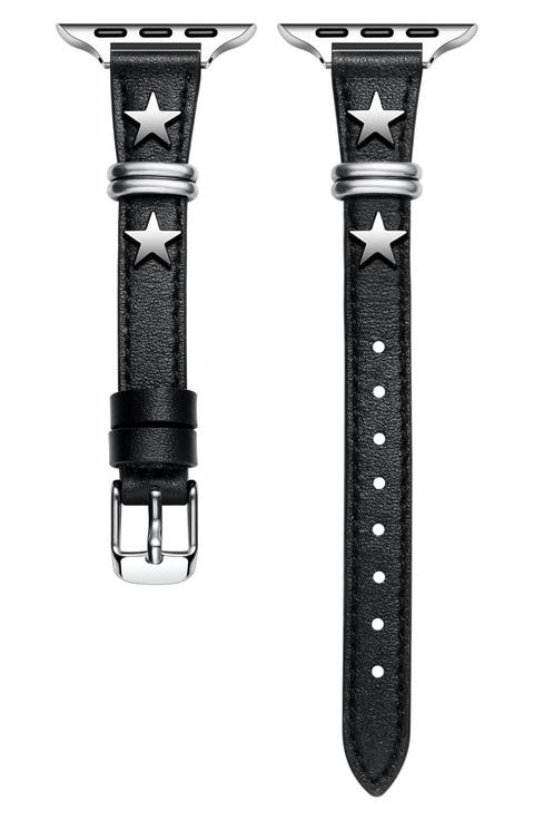 The Posh Tech★ビーズの装飾がお洒落なAPPLE WATCH STRAP black The Posh Tech☆ビーズの装飾がお洒落なAPPLE WATCH STRAP black