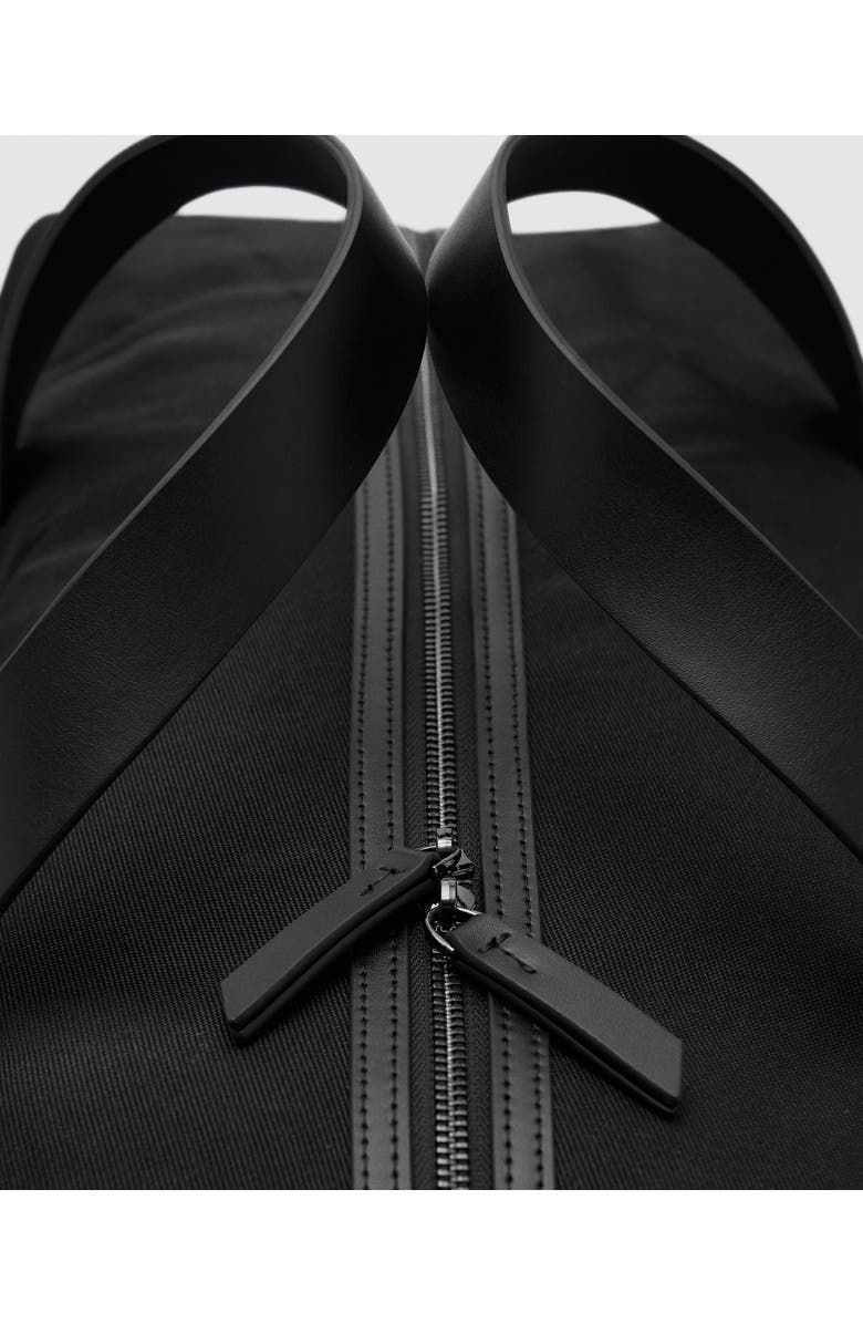 MANGO Bowling Handbag, Alternate, color, Black