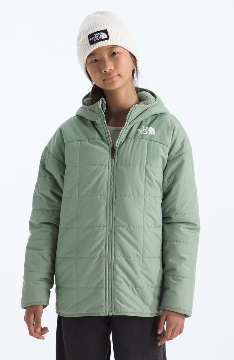 The North Face Kids' Shasta Water Repellent Reversible Hooded Jacket, Main, color, Slate Moss