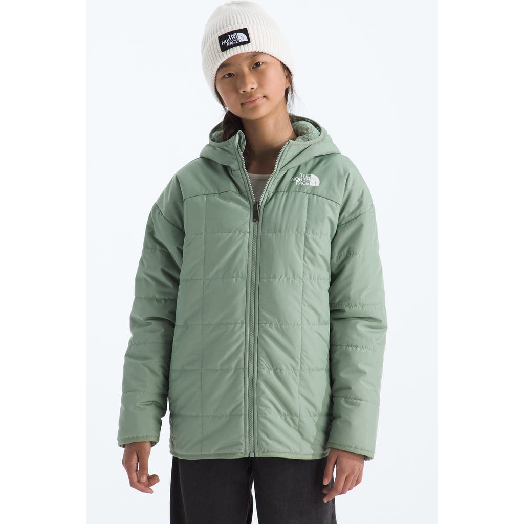 The North Face Kids' Shasta Water Repellent Reversible Hooded Jacket In Green