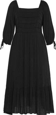 City Chic The Ally Clip Dot Maxi Dress