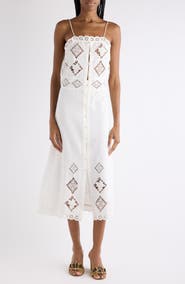 Isabel Marant Nelsane Embroidered Lace Sundress
