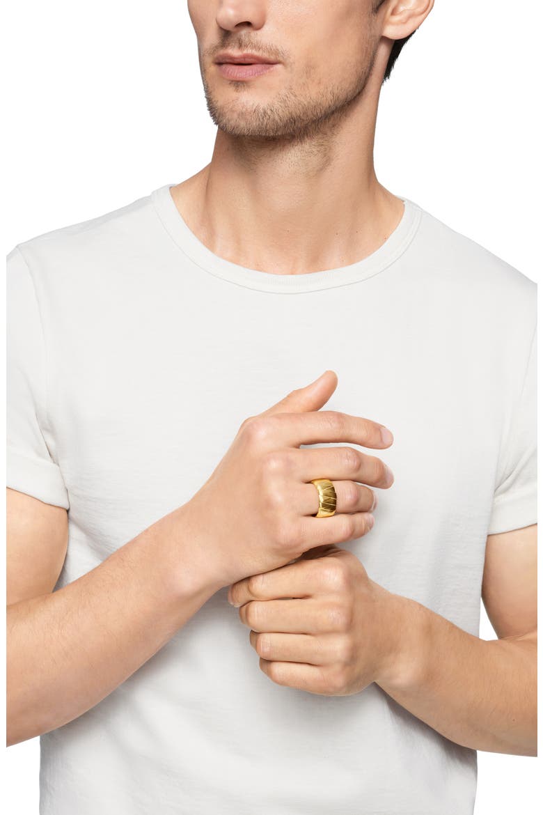 Men's Cairo Wrap Ring Band, Alternate, color, 18K YELLOW GOLD