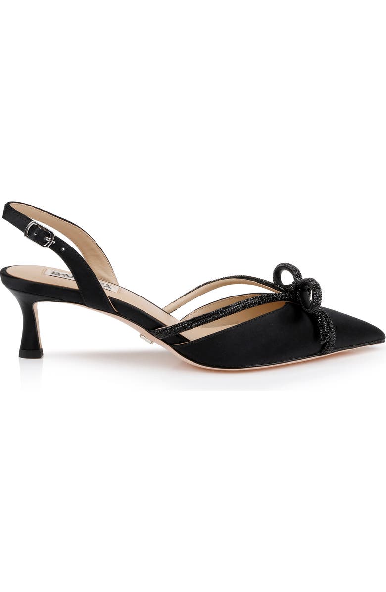 Badgley Mischka Collection Angelina Slingback Pointed Toe Kitten Heel Pump, Alternate, color,
